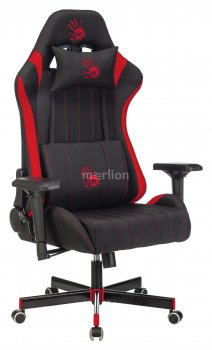 Кресло для геймера A4Tech Bloody GC-950 черный/красный текстиль/эко.кожа крестовина металл
