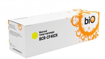 Картридж Bion BCR-CF402X для HP Color LaserJet Pro M252n/M252dn/MFP277dw/277n (2300 стр.), Желтый, с чипом