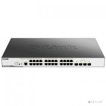 Коммутатор D-Link DGS-3000-28XMP/B1A управляемый 2 уровня с 24 портами 10/100/1000Base-T и 4 портами 10GBase-X SFP+ (24 порта с поддержкой PoE 802.3af