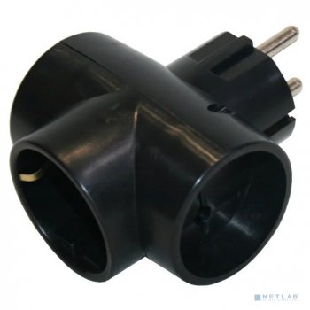 Разветвитель питания Perfeo сетевой разветвитель "RU POWER", PF_C3362 (3 гнезда, 16А, 1гн/з, 2гн/бз черный (3T1))