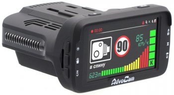Гибридное устройство (видеорегистратор + радар-детектор) AdvoCam FD Combo GPS