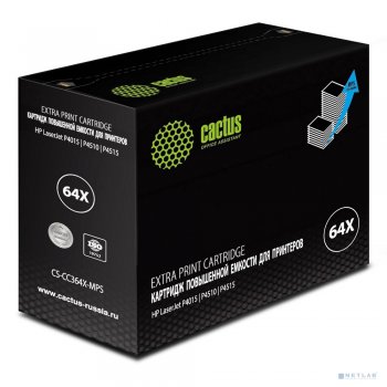 Картридж Cactus CS-CC364X-MPS черный (30000стр.) для HP LJ P4015/P4515
