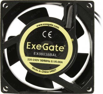 Вентилятор ExeGate <EX288999RUS> EX08038BAL (220-240V, 80x80x38мм)