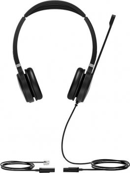 Наушники с микрофоном проводная Yealink YHS36 Dual черный