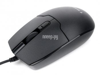 Мышь Gembird MOP-430 черный, USB, проводной, 3кл+колесо-кнопка, 1000/1600 DPI, 1,5 м