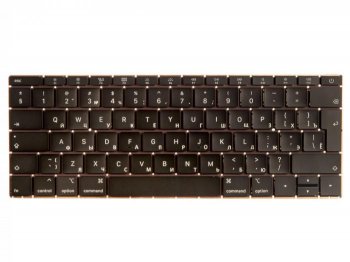 Клавиатура для ноутбука Apple MacBook 12 Retina A1534 Early 2016 Г-образный Enter RUS РСТ