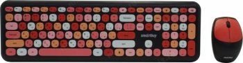 Комплект клавиатура + мышь Smartbuy <SBC-666395AG-K> (Кл-ра, USB, FM+Мышь 3кн, Roll, FM)