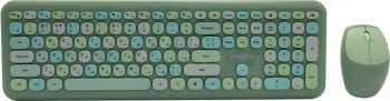 Комплект клавиатура + мышь Smartbuy <SBC-666395AG-G> (Кл-ра, USB, FM+Мышь 3кн, Roll, FM)