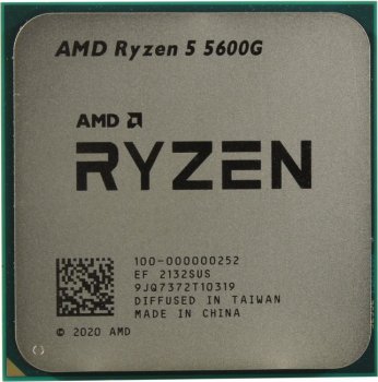 Процессор AMD Ryzen 5 5600G (100-000000252) 3.9 GHz/6core/SVGA Radeon/3+16Mb/65W Socket AM4