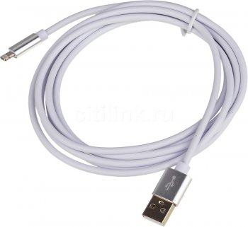 Кабель USB (m)-Lightning (m) 2м белый