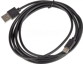 Кабель USB (m)-USB Type-C (m) 2м черный 1491106
