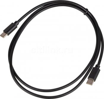 Кабель USB Type-C (m)-USB Type-C (m) 1м черный