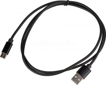 Кабель USB (m)-USB Type-C (m) 1м черный