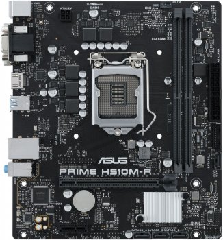 Материнская плата ASUS PRIME H510M-R-SI (RTL) LGA1200 <H510> PCI-E Dsub+DVI+HDMI GbLAN SATA MicroATX 2DDR4