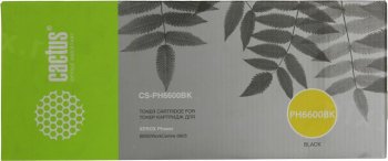Картридж Cactus CS-PH6600BK 106R02236 черный бар.в компл. (8000стр.) для Xerox Ph 6600/ WC 6605