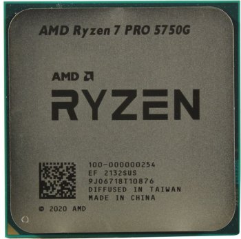 Процессор AMD Ryzen 7 PRO 5750G (100-000000254) 3.8 GHz/8core/4+16Mb/SVGA RADEON Vega 8/65W/Socket AM4