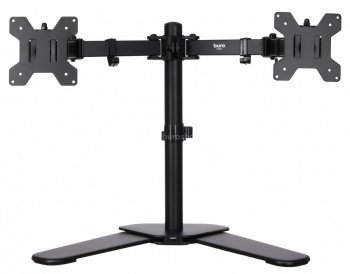 Кронштейн для мониторов ЖК Buro BU-M042-D черный 17"-32" макс.16кг настольный поворот и наклон верт.перемещ.