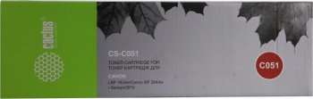 Картридж Cactus CS-C051 Cartridge 051 черный (1700стр.) для Canon LBP 162dw/MF 264dw/267dw/269dw