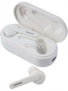Наушники с микрофоном Lenovo HT28 White