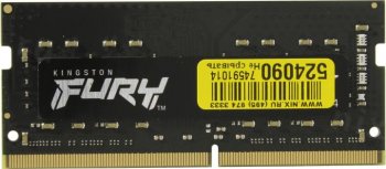 Оперативная память для ноутбуков Kingston FURY Impact <KF426S15IB/8> DDR4 SODIMM 8Gb <PC4-21300> CL15 (for NoteBook)