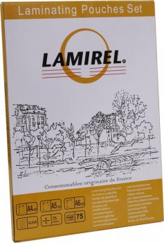 Пленка для ламинирования Lamirel <78787> (A4 25шт, A5 25шт, A6 25шт, 75мкм)
