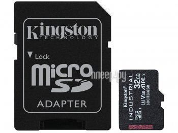 Карта памяти Kingston <SDCIT2/32GB> microSDXC Memory Card 32Gb UHS-I U3 + microSD-->SD Adapter