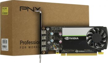 Видеокарта 4096 Мб <PCI-E> GDDR6 PNY VCNT1000-SB (RTL) 4xminiDP <NVIDIA T1000>