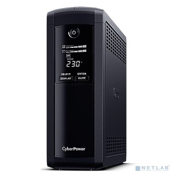 Источник бесперебойного питания CyberPower VP1600EILCD Line-Interactive, Tower, 1600VA/960W USB/RS-232/RJ11/45 (4 + 4 IEC С13), 12В/9 Ач х 2