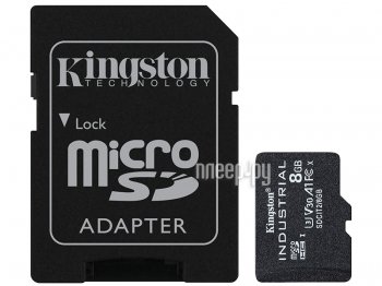 Карта памяти 8Gb - Kingston Micro Secure Digital HC UHS-I U3 Class 10 SDCIT2/8GB с переходником под SD (Оригинальная!)