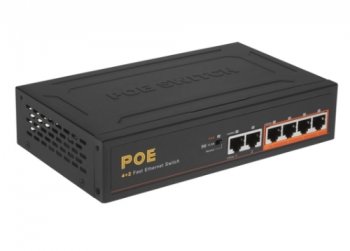 Коммутатор Orient <SWP-5504POE/2P PS> (4UTP 100Mbps PoE, 2Uplink)
