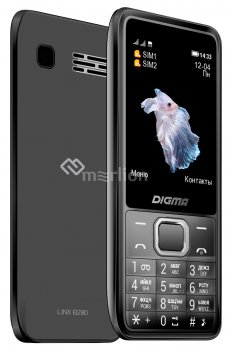 Мобильный телефон Digma LINX B280 32Mb серый моноблок 2Sim 2.8" 240x320 0.08Mpix GSM900/1800 FM microSD max16Gb