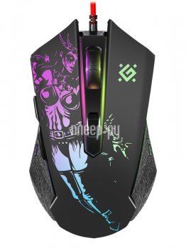 Мышь проводная Defender Sin'Sister GM-933 черный, 7200 dpi, USB, кнопки - 6