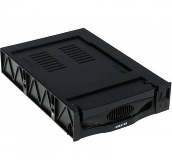 Мобильное шасси HDD AgeStar MR3-SATA(SW)-1F SATA II пластик черный 3.5"
