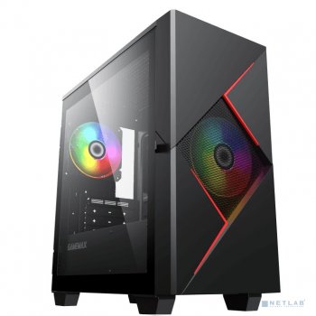 Корпус Miditower GameMax <Cyclops BR> Black-Red MicroATX без БП