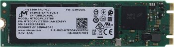 Накопитель SSD Micron 5300 PRO 1920GB M.2 SATA Non-SED Enterprise Solid State Drive [MTFDDAV1T9TDS-1AW1ZABYY]