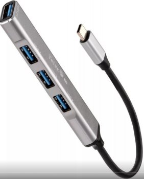 Концентратор USB Telecom <TA308C> USB3.0 Hub 4 port, подкл. USB-C