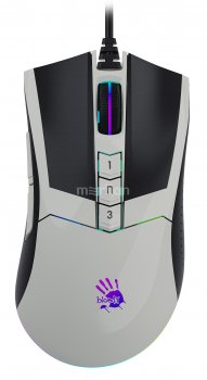 Мышь A4Tech Bloody W90 Max белый/черный оптическая (10000dpi) USB (10but)