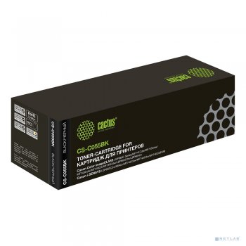 Картридж Cactus CS-C055BK черный (2300стр.) для Canon LBP663Cdw, LBP664Cx, MF746Cx, MF742Cd