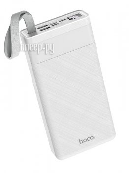 Портативный аккумулятор Hoco J73 White (2xUSB, 30000mAh, фонарь, Li-Pol)