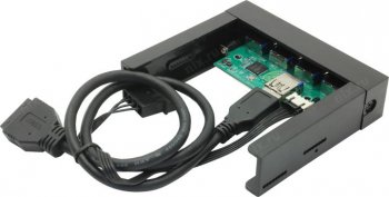 Планка портов PowerCool <U3-HUB> USB3.0 4-port Front Panel (крепление на лицевую панель корпуса 3.5")