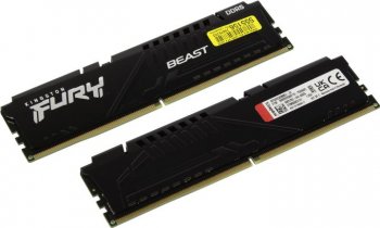 Оперативная память Kingston Fury Beast <KF552C40BBK2/32> DDR5 DIMM 32Gb KIT 2*16Gb <PC5-41600> CL40