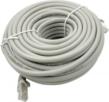 Кабель UTP Buro UTP-6-20M-G UTP 4 пары cat.6 CCA molded 20м серый RJ-45 (m)-RJ-45 (m)
