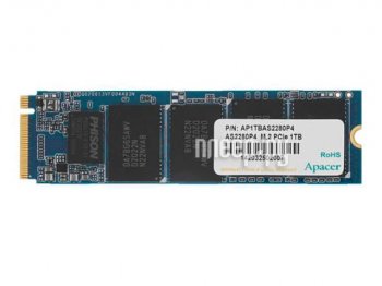 Твердотельный накопитель (SSD) Apacer 1TB M.2 2280 PCI-E AS2280P4 Client AP1TBAS2280P4-1