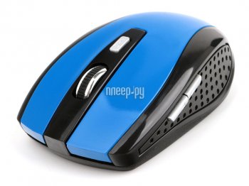 Мышь беспроводная Gembird MUSW-330-1 синий, 2400 dpi, радиоканал, USB, кнопки - 6