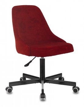 Кресло офисное Бюрократ CH-340M бордовый Velvet 09 крестовина металл
