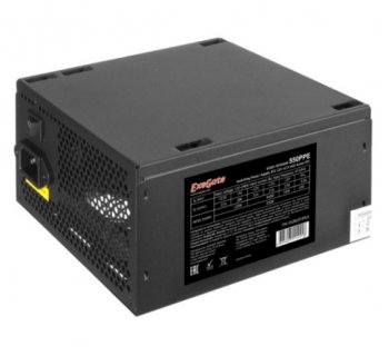 Блок питания Exegate EX282072RUS-S 550W ExeGate 550PPE, ATX, SC, black, APFC, 12cm, 24p+(4+4)p PCI-E, 3*IDE, 5*SATA, FDD