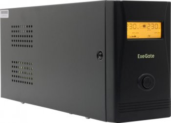 Источник бесперебойного питания 850VA Exegate Power Smart <ULB-850 LCD> <EP285479RUS> Shuko, LCD, защита телефонной линии/RJ45