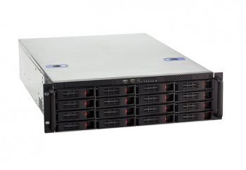 Корпус для монтажа в стойку ExeGate Pro EX281299RUS 3U660-HS16 <RM 19", высота 3U, глубина 660, БП 2U-500ADS,16xHotSwap, USB>
