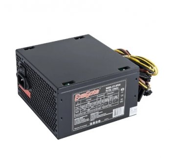 Блок питания 500W Exegate XP500, ATX, SC, black, 12cm fan, 24p+4p, 6/8p PCI-E, 3*SATA, 2*IDE, FDD + кабель 220V с защитой от выдергивания