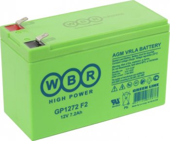 Аккумулятор для ИБП WBR GP1272 F2 (12V, 7.2Ah)